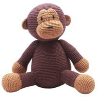 Kuscheltier - dunkelbrauner Affe
