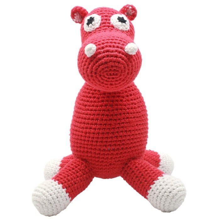 Hæklet bamse - flodhest