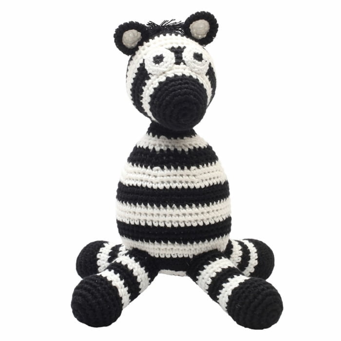 Hæklet bamse - zebra