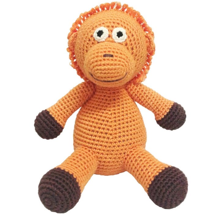 Hæklet bamse - orangutang
