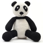 Crochet Teddy Bear - Black Panda