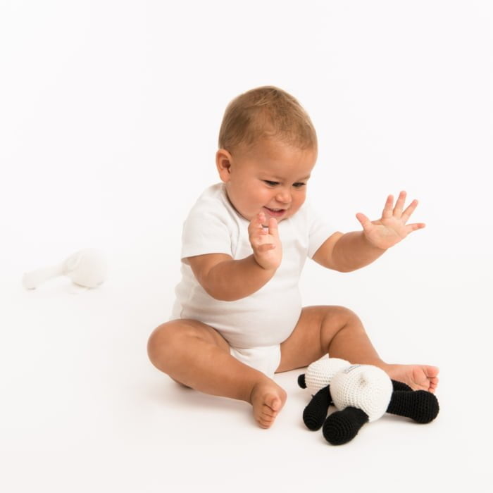Hæklet bamse - panda - Image 2