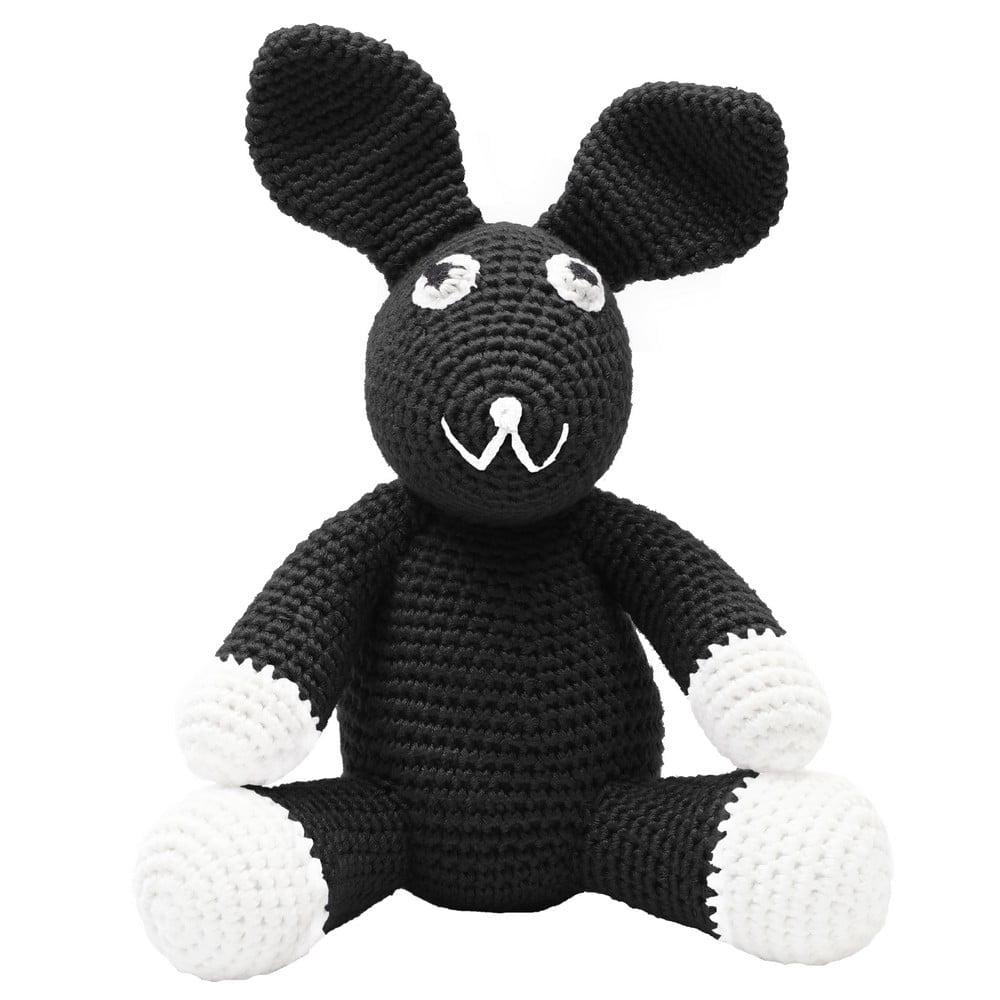 Crochet Teddy Bear - Black Rabbit - natureZOO of Denmark