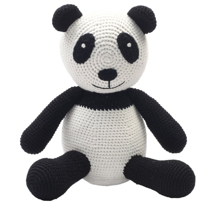 Hæklet XL bamse - panda
