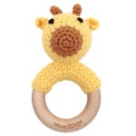 Wooden Ring Rattle - Giraffe