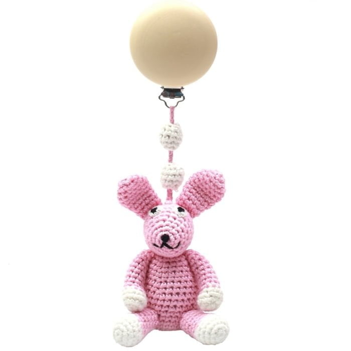 Kinderwagenanhänger - rosa Elefant