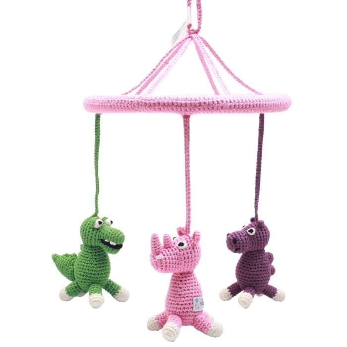 Crochet  Mobile - Camel, Crocodile & Rhino