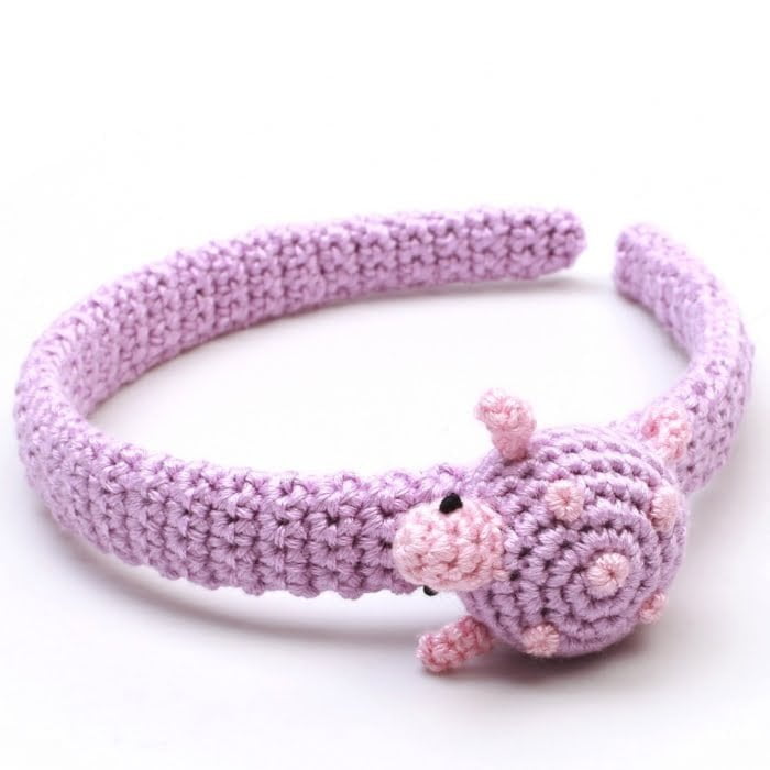 Haarreif mit Schildkröte - Hellviolett
