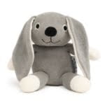 Organic Velour Teddy Bear - Grey Rabbit