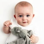 Organic Cuddle Cloth - Grey Rabbit - Image 3