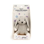 Organic Stroller Mobile - Grey Rabbit