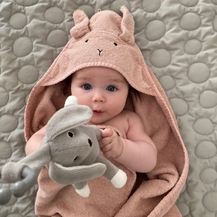 Organic Stroller Mobile - Grey Rabbit - Image 4