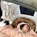 Organic Stroller Mobile - Grey Rabbit - Image 3